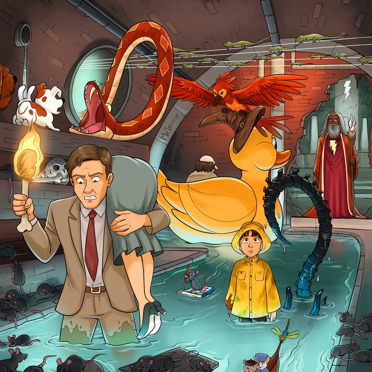 Quiz 10 films à trouver Egouts , avec Harry Potter et la chambre des secrets, Ça - Il est revenu, Shazam!.