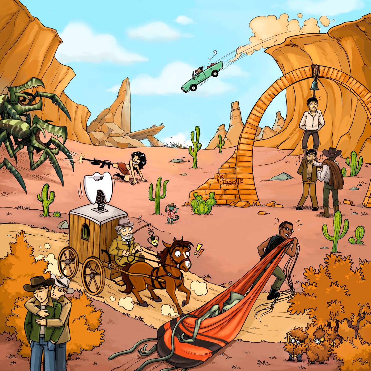 Quiz 10 films à trouver La traversée du canyon , avec Django Unchained, Il était une fois dans l'Ouest, Les Minions.