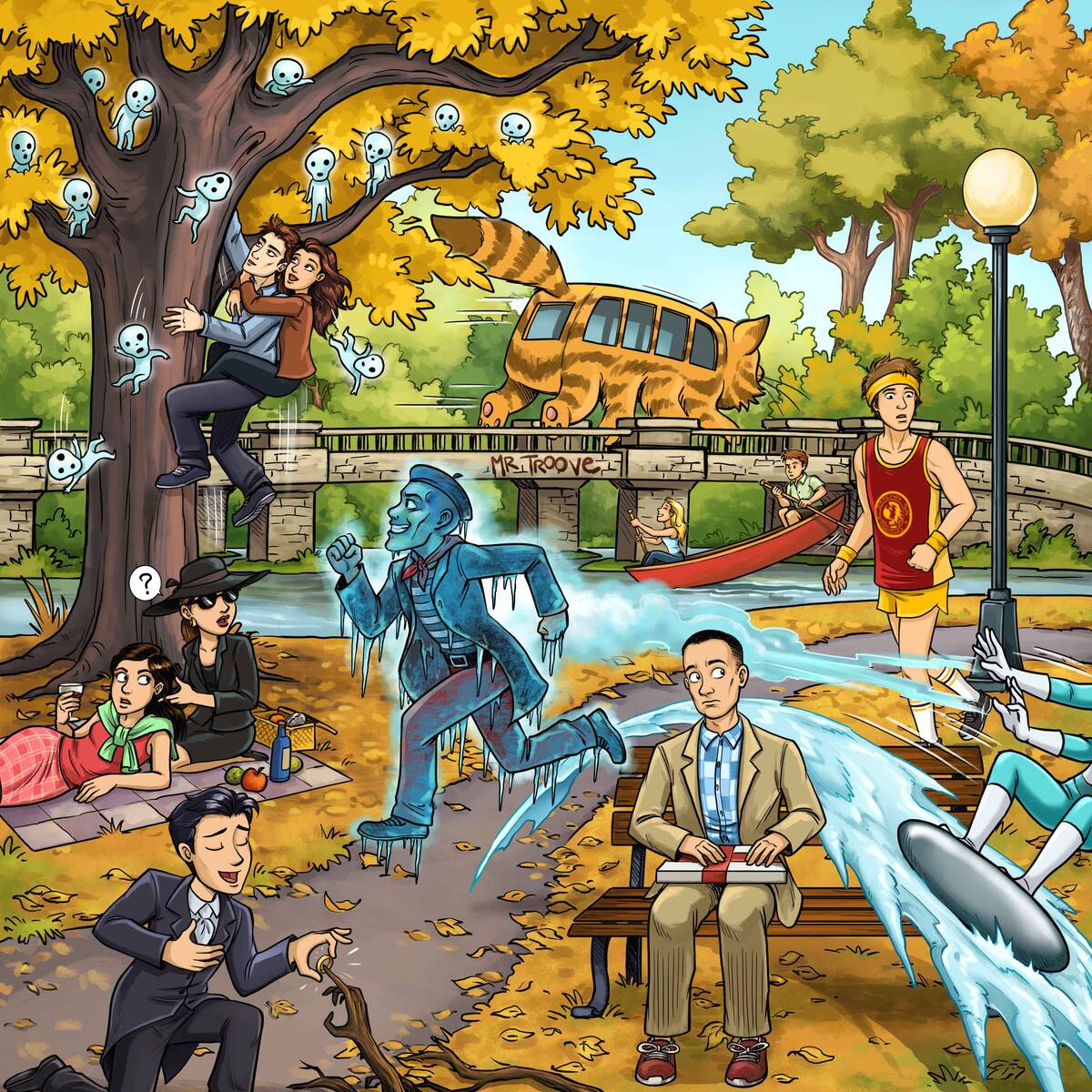 Quiz 10 movies to find Park , avec Forrest Gump, Princess Mononoke, Juno.