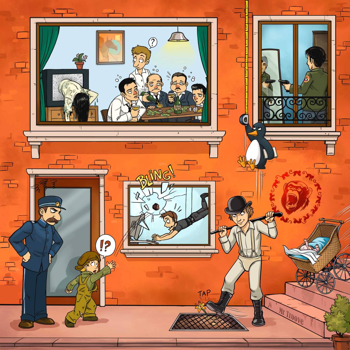 Quiz 10 films à trouver La ruelle , avec Le Kid, L'Armée des 12 singes, Mission impossible.